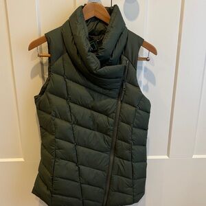 L.L. Bean Dark Green Quilted Vest